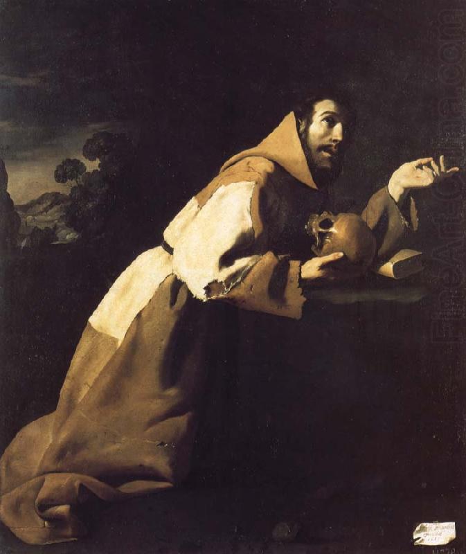 Francisco de Zurbaran Saint Francis in Meditation china oil painting image